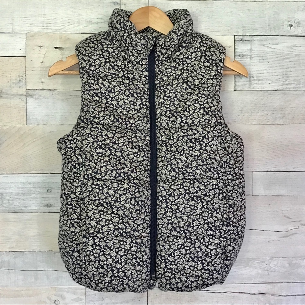 NEW Princess Vera Wang Floral Puffer Vest Small